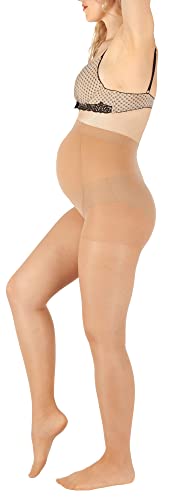 BANANALU Strumpfhose für Schwangere 40 Den Umstandsstrumpfhose Mama 40 Natural L von BANANALU