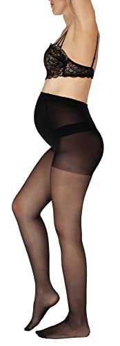 BANANALU Strumpfhose für Schwangere 40 Den Umstandsstrumpfhose Mama 40 Nero XL von BANANALU