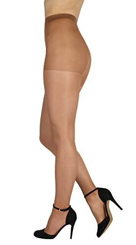 BANANALU feine elastische seiden Strumpfhose Damen 20 Den Höschenteil Panty 20 Bronze L von BANANALU