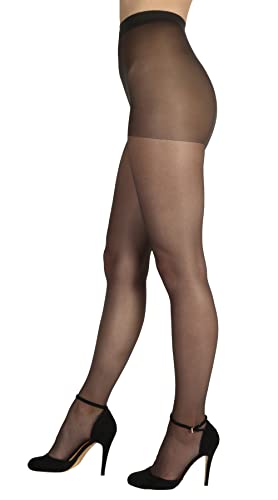 BANANALU matte Strumpfhose Damen 20 Den Multifibra Höschenteil mit leichter Stützkraft Matt 20 Grafite XL von BANANALU