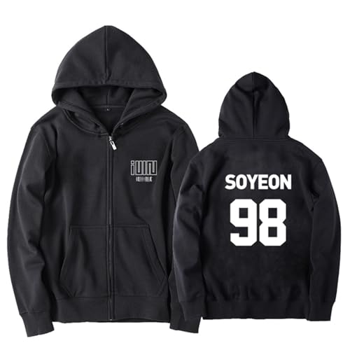 BANB Merch Hoodie Miyeon Minnie Soyeon Yuqi Shuhua Soojin Name Print Support Sweatshirt für Fans Soyeon Thin-M von BANB