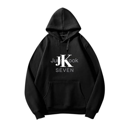 BANB Jungkook 7 Merch Hoodie K-Pop Support Merch Sweatshirt für Fans Black Thin-M von BANB