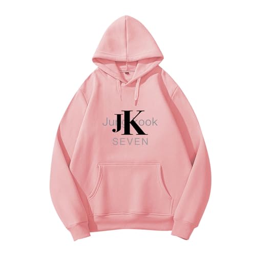 BANB Jungkook 7 Merch Hoodie K-Pop Support Merch Sweatshirt für Fans pink Thin-XXL von BANB