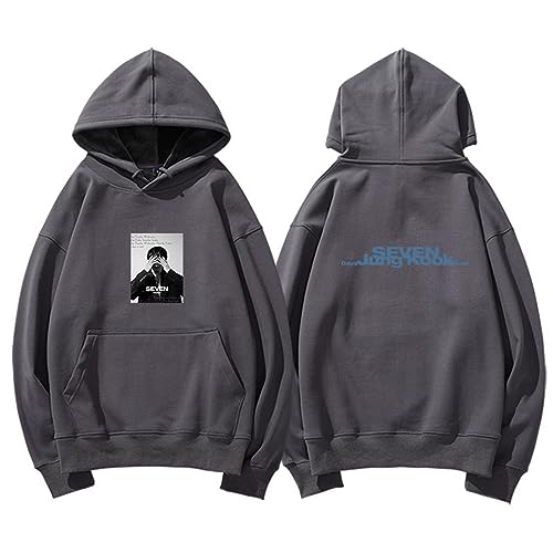 BANB Jungkook Hoodie Jungkook Seven 7 Album Merch Print süßes Sweatshirt für Fans Grey A-3XL von BANB