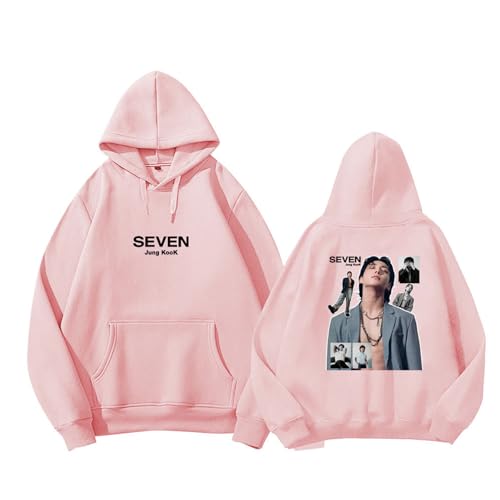 BANB Jungkook Photo Print Hoodie 7 Album Merch K-Pop Support Sweatshirt pink Thin-S von BANB