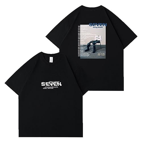 Jungkook Seven Album Merch T-Shirt K-Pop Jeon Jeong-guk Support T-Shirt für süße Fans Mädchen 13-L von BANB