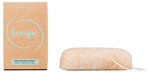 Banbu Konjac Body | Natürlicher Körperschwamm | 3 Varianten: Bambuskohle, Walnussschale, Konjakwurzel (Nussschale) von BANBU