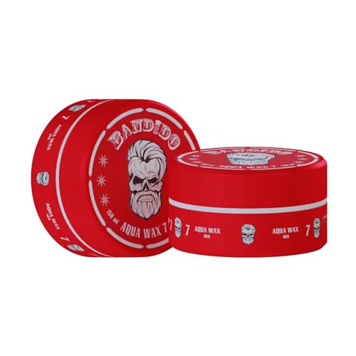 BANDIDO Aqua Hair Wax No.7 - Haarwachs Männer für Natürliche Frisuren, Starker Halt, 150 ml - Pomade Herren Anhaltender Glanz - Edge Control | Modellierendes Haarwachs mit Fixiereffekt BANDIDO Aqua Hair Wax No.7 - Haarwachs Männer für Natürliche Frisuren, Starker Halt, 150 ml - Pomade Herren Anhaltender Glanz - Edge Control | Modellierendes Haarwachs mit Fixiereffekt von Bandido