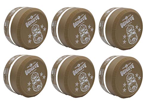 Bandido Aqua Hair Wax Nr.1-8 Matt Fiber Haarwachs Haar Styling Wachs Herren Haargel 150ml Gel Wax Haarwax Matte Look natürliches aussehen Starker Halt für jedes Styling Friseur bedarf (6x, Nr.3) von BANDIDO