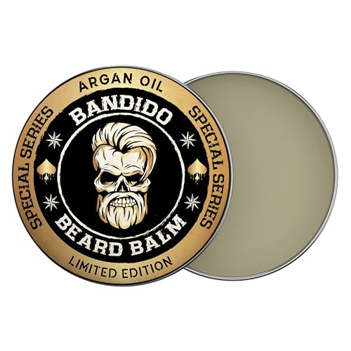 Bandido Beard Balm 40ml Argan Oil | Arganöl Balm | Bart-wax | Bart Pflege mit Argan Öl | Beard-Wax Men - bändigt den Bart und macht es geschmeidiger von BANDIDO