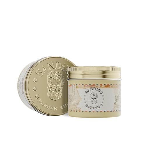 Bandido Classic Pomade Herren 125ml - Haarwachs Männer für mittel starke Haare | Haarstyling Hair Wax Men | Wasserbasiert - Schöner Duft | Barbershop Haarpomade | High Shine - Wet look Designs Bandido Classic Pomade Herren 125ml - Haarwachs Männer für mittel starke Haare | Haarstyling Hair Wax Men | Wasserbasiert - Schöner Duft | Barbershop Haarpomade | High Shine - Wet look Designs von BANDIDO