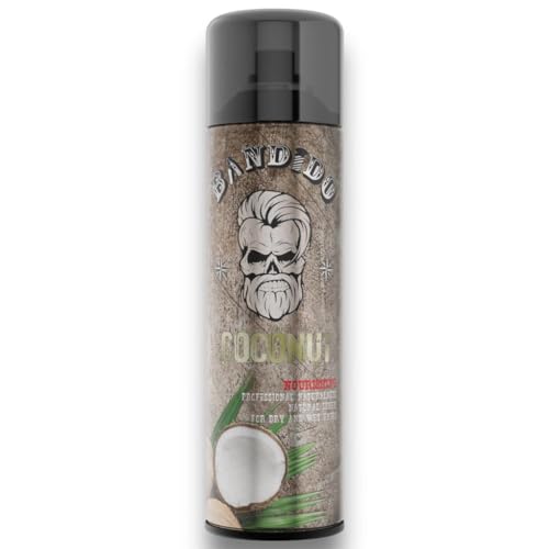 Bandido Coconut Sheen Spray 500ml - Hair Spray | Kokosnuss Glanz Haarspray für Damen und Herren | GLOSS-SPRAY | Kokosnussöl Spray | kein Verkleben von Bandido