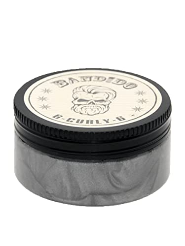 Bandido Haargel für Männer 150ml 06 Curly | Locken Styling | Kein Verkleben | Wet Hair Look | Shiny Effect | Für Kinder und Herren | Silber Perlmutt von BANDIDO