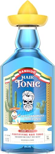 Bandido Hair Tonic For Men 250ml - Erfrischendes Haarwasser Herren - Anti-Schuppen-Haartonikum - Reduzierung des Haarausfalls - Unterstützt das Haarwachstum - repariert Schuppen und Haarspliss. von BANDIDO