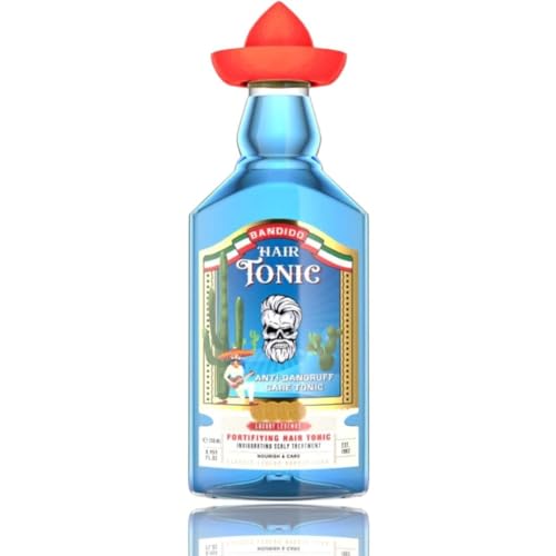 Bandido Hair Tonic For Men 250ml - Erfrischendes Haarwasser Herren - Anti-Schuppen-Haartonikum - Reduzierung des Haarausfalls - Unterstützt das Haarwachstum - repariert Schuppen und Haarspliss. von BANDIDO