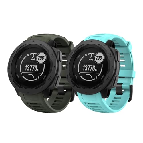 BANDKIT 2 x weiches Silikon-Ersatzarmband für Instinct von BANDKIT