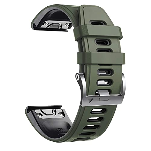 BANDKIT 22 x 26 mm Schnellverschluss-Leder-Uhrenarmband für Garmin Fenix 7 7X 5X 5 Plus 6 6X Pro 3HR 935 945 Mk2 Armbänder Smart Wristband Correa, 26mm Fenix 3 HR D2, Achat von BANDKIT