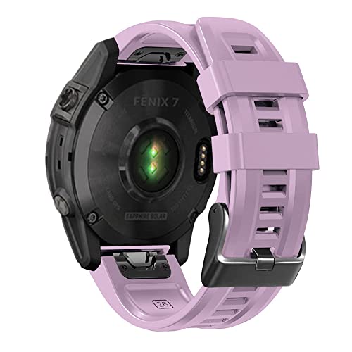 BANDKIT 26 22 mm Silikon-Schnellverschluss-Uhrenarmband für Garmin Fenix 7X 6X 5X 3HR Watch Easyfit Armband für Fenix 7 6 5 Watch, 22mm Fenix 6-6Pro, Achat von BANDKIT