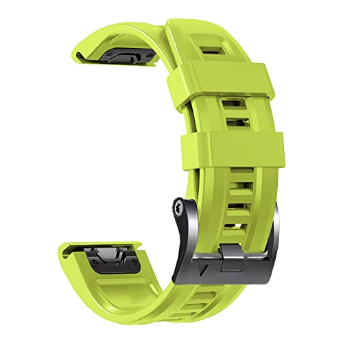 BANDKIT 26 22 mm Silikonarmband für Garmin Epix Smart Watch Fenix 7 7X 5 5X Plus 6 6X Pro 3HR Schnellverschluss-Armband Correa, 22mm Fenix 5 5Plus, Achat von BANDKIT