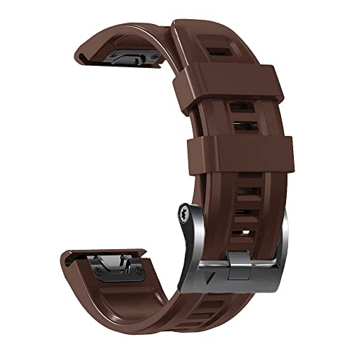 BANDKIT 26 22 mm Silikonarmband für Garmin Epix Smart Watch Fenix 7 7X 5 5X Plus 6 6X Pro 3HR Schnellverschluss-Armband Correa, 26 mm, Achat von BANDKIT