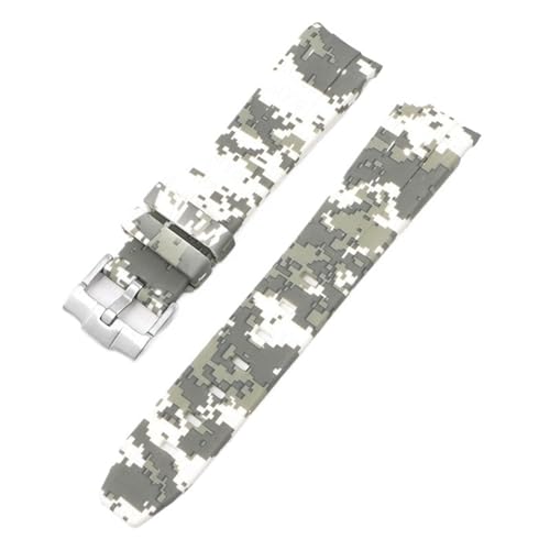 BANDKIT Armband für Omega Swatch MoonSwatch, gebogenes Ende, Silikon-Gummi-Armband, für Herren und Damen, Sportuhrenarmband, Zubehör, 20 mm, 20 mm, Achat von BANDKIT