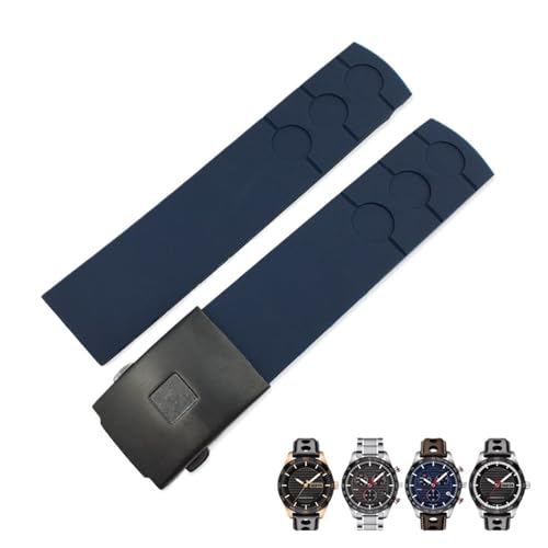 BANDKIT Gummi-Uhrenarmband, 20 mm, geeignet für Tissot PRS516 T100417, sportliches, wasserdichtes weiches Uhrenarmband, kostenloses Werkzeug für Herren, 20 mm, Achat von BANDKIT