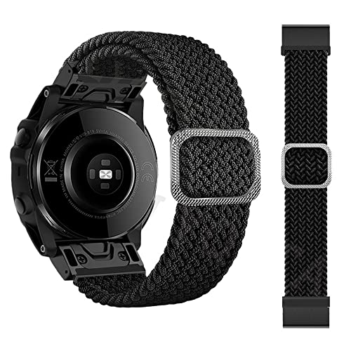 BANDKIT HOT22 Quickfit-Uhrenarmband für Garmin Fenix 7 7X 6 6X Pro 5X 5 Plus 3HR 935 945 S60 MK1 Geflochtenes Solo Loop Nylon-Armband, For Epix, Achat BANDKIT HOT22 Quickfit-Uhrenarmband für Garmin Fenix 7 7X 6 6X Pro 5X 5 Plus 3HR 935 945 S60 MK1 Geflochtenes Solo Loop Nylon-Armband, For Epix, Achat von BANDKIT