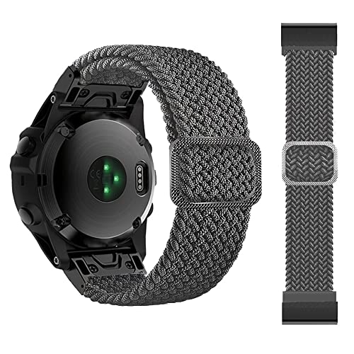 BANDKIT HOT22 Quickfit-Uhrenarmband für Garmin Fenix 7 7X 6 6X Pro 5X 5 Plus 3HR 935 945 S60 MK1 Geflochtenes Solo Loop Nylon-Armband, For Fenix 6 5 Plus 945, Achat von BANDKIT