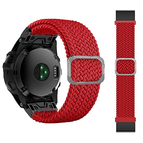 BANDKIT HOT22 Quickfit-Uhrenarmband für Garmin Fenix 7 7X 6 6X Pro 5X 5 Plus 3HR 935 945 S60 MK1 Geflochtenes Solo Loop Nylon-Armband, For Fenix 6 5 Plus 945, Achat von BANDKIT