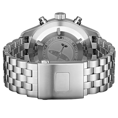 BANDKIT Herren-Uhrenarmband aus Metall mit gebogenem Ende, für IWC Mark 17 18 Pilot 377710 377714, Edelstahlkette, 20 mm, 21 mm, 21 mm, Achat von BANDKIT