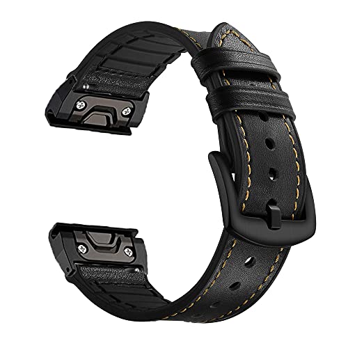 BANDKIT Lederarmband für Garmin Fenix 7 7X 5/5X Plus/6/6X Pro/MK1/935 Smart-Armband 22 26 mm, schnell anzubringen, Armband, For Fenix 6X 5X Plus, Achat BANDKIT Lederarmband für Garmin Fenix 7 7X 5/5X Plus/6/6X Pro/MK1/935 Smart-Armband 22 26 mm, schnell anzubringen, Armband, For Fenix 6X 5X Plus, Achat von BANDKIT
