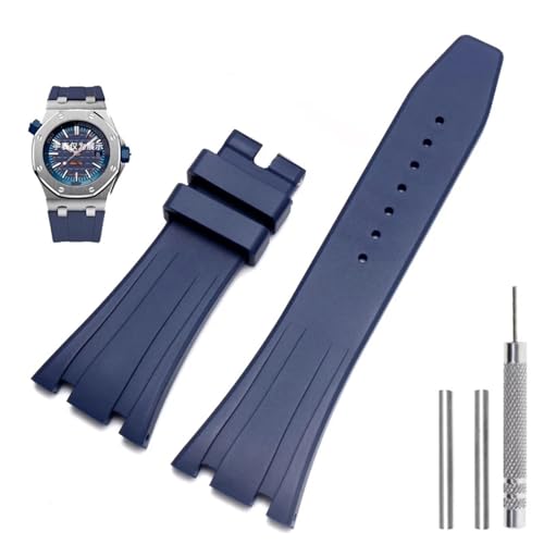 BANDKIT Silikon-Uhrenarmband, 26 mm, 27 mm, für AP 15400, 15202, 15500, 15703, 26470SO, Royal Oak Offshore, Herren-Sportarmband aus Gummi, 26 mm, Achat BANDKIT Silikon-Uhrenarmband, 26 mm, 27 mm, für AP 15400, 15202, 15500, 15703, 26470SO, Royal Oak Offshore, Herren-Sportarmband aus Gummi, 26 mm, Achat von BANDKIT