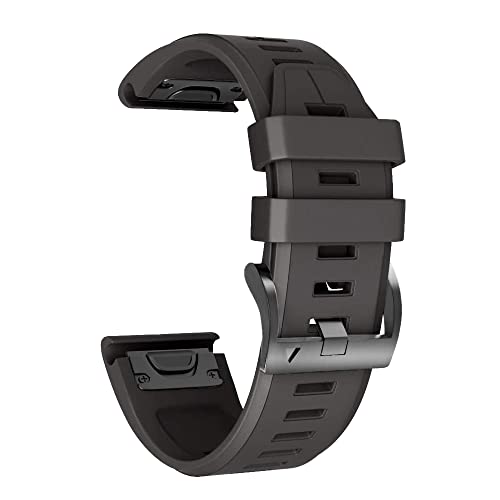 BANDKIT Sport-Silikon-Uhrenarmband für Garmin Fenix 6X 6 6S Pro 5X 5 5S Plus 3HR, einfache Passform, Schnellverschluss-Armband, Zubehör, 26mm Descent Mk1, Achat von BANDKIT