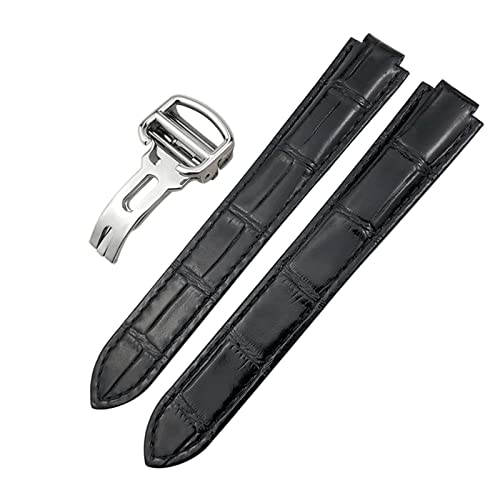 BANDKIT Uhrenarmband aus echtem Leder, 14 mm, 16 mm, 18 mm, 20 mm, 22 mm, für Ballon Bleu de Cartier Konvex, buntes Kalbsleder, 14 mm, Achat von BANDKIT