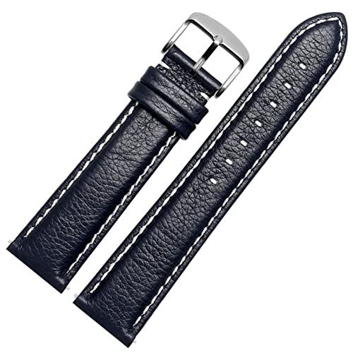 BANDKIT Uhrenarmband aus echtem Leder für Ticwatch 2 Uhrenarmbänder, 20 mm, Schnellverschlussstifte, 20 mm, Achat von BANDKIT