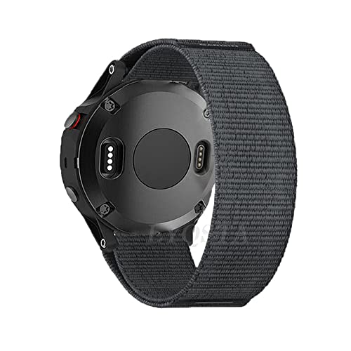 BANDKIT Uhrenarmband für Garmin Enduro Fenix 6X 6 Pro 5X 5 Plus 3HR Descent MK2i Fenix 7 7X Smart-Armband mit Haken und Optik Nylon-Gürtel, 26mm Width, Achat von BANDKIT