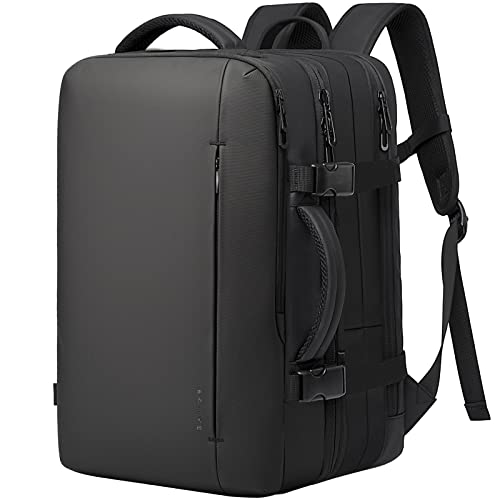 BANGE 35L Herren Erweiterbarer Laptop-Rucksack für 17,3 Zoll Laptop, Handgepäck-Rucksack passt unter den Sitz, von Fluggesellschaften zugelassen von BANGE