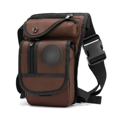 Beintasche Motorrad,Beintasche Männer Canvas Drop Bein Tasche Motorrad Multifunktionale Messenger Schulter Tasche Gürtel Hüfte Wiege Gürtel(3) von BANGHA
