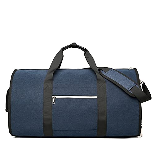 Sporttasche，Gym Bag Reise-Reisetasche Hand Gepäcktasche Herren wasserdichte Outdoor-Sport-Fitness-Tasche (Color : Blue, Size : 55 * 26 * 31cm) von BANGHA