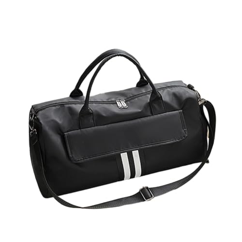 Sporttasche，Gym Bag Trockene nasse Gymnastasche Fitness Taschen Frauen Männer Reise Training Handtasche Für Schuhe Schulter im Freien Duffle Fitness Gym Back Frauen (Color : Black) von BANGHA