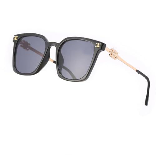 BANGN Sonnenbrille Damen, Retro Trendy Klassische Runden Brille,Vintage Sonnenbrille Rave Brille,UV-Schutz-Sonnenbrille für Draußen (A) von BANGN