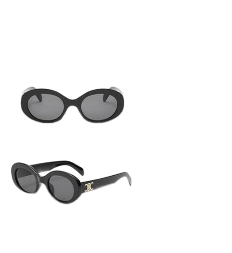 BANGN Sonnenbrille Damen/Herren, Retro Trendy Klassische Runden Brille,Vintage Sonnenbrille Rave Brille,UV-Schutz-Sonnenbrille für Draußen (E) von BANGN