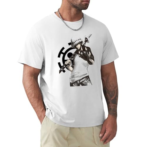 Bhnc Fashion Trafalgar Law T Shirt Short Sleeve Tees T-Shirt White XL Bhnc Fashion Trafalgar Law T Shirt Short Sleeve Tees T-Shirt White XL von BANGNL
