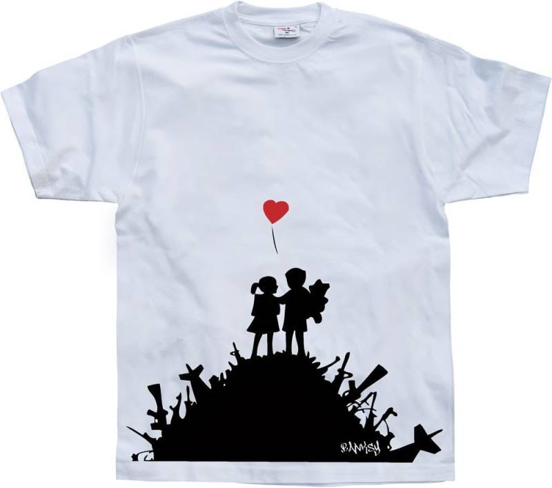 BANKSY T-Shirt Finally T-Shirt von BANKSY