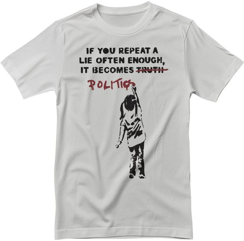 BANKSY T-Shirt Politics T-Shirt von BANKSY