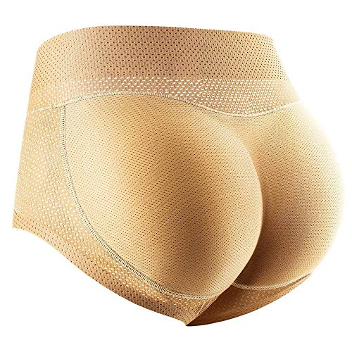 BANLUX Damen Po Push Up Unterhose - Sexy Lady Mittlere Taillenpolsterung Höschen Arsch Gepolsterter Hintern Heber Enhancer Hip Push Up Unterwäsche Nahtloses Höschen Gesäß,Apricot,M BANLUX Damen Po Push Up Unterhose - Sexy Lady Mittlere Taillenpolsterung Höschen Arsch Gepolsterter Hintern Heber Enhancer Hip Push Up Unterwäsche Nahtloses Höschen Gesäß,Apricot,M von BANLUX