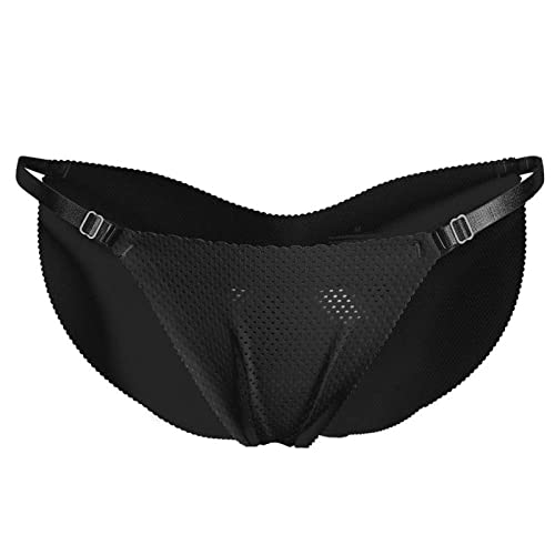 BANLUX Damen Po Push Up Unterhose - Verstellbarer Bund Butt Lifter Hip Enhancer Pads Unterwäsche Shapewear Padded Control Panties Damen Body Shaper Panties,Schwarz,S von BANLUX