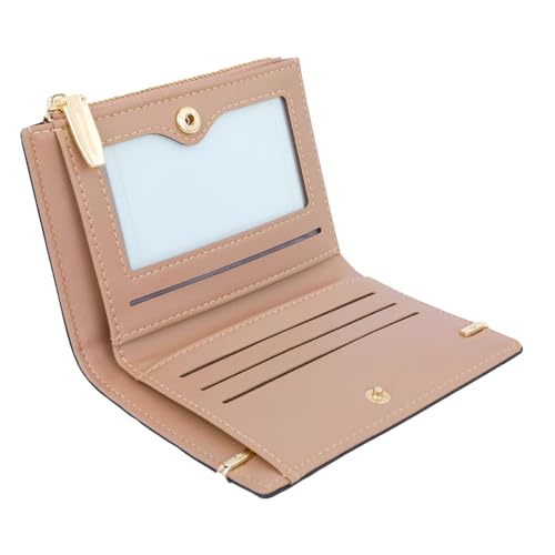 BAOFUYA Kartenbörsen, Frauen Geldbeutel Modische Schnallen Design Mittelschwerer Kapazität Leichtes Tragbares Kleines Brieftaschen für den Einkauf Im Freien (PINK) von BAOFUYA