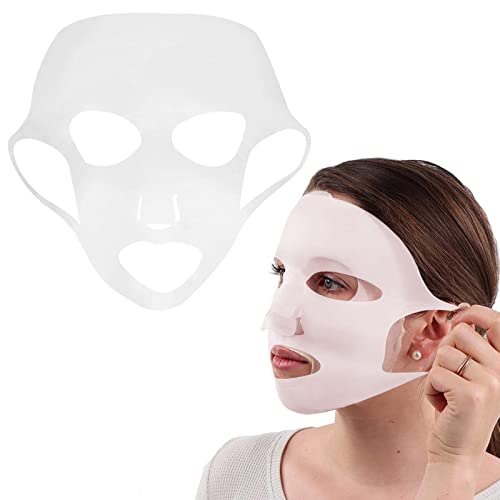 BAOGAO Silikon-Maskenabdeckung, Wiederverwendbare Gesichtsmaske für die Hautpflege von Frauen, Wiederverwendbare feuchtigkeitsspendende Silikon-Gesichtspackung verhindert Verdunstung Masken BAOGAO Silikon-Maskenabdeckung, Wiederverwendbare Gesichtsmaske für die Hautpflege von Frauen, Wiederverwendbare feuchtigkeitsspendende Silikon-Gesichtspackung verhindert Verdunstung Masken von Baogao