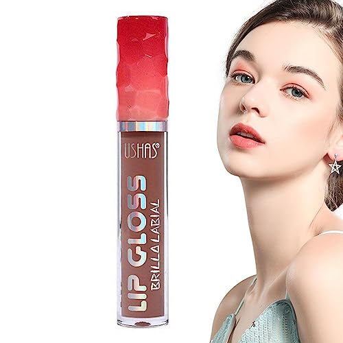 Feuchtigkeitsspendender Lipgloss - Samtmatte Lippenstifte für Frauen,Roter Lippenstift, wischfest, Nude-Lippenstift – antihaftbeschichteter Becher, lang anhaltender Lippenfleck, wasserfeste Baok von BAOK